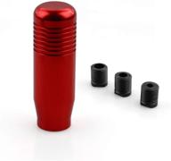 aluminum shift knob adapter red logo