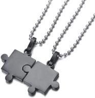 jsea couples stainless pendant necklaces logo