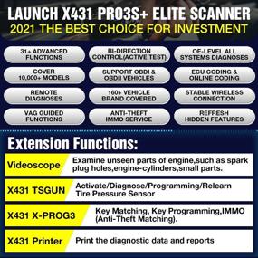 2021 Upgraded Version] LAUNCH X431 PRO3S+ Bi-Directional…