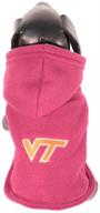 virginia hokies fleece hooded jacket logo