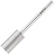 🔧 pana professional 3/32" shank size - flat top large barrel silver carbide bit fine grit - nail drill bit for dremel machine: ultimate precision and performance logo