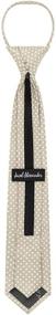 img 1 attached to 👔 Boys 14-inch Jacob Alexander Polka Dot Print Zipper Tie with Polka Dotted Design