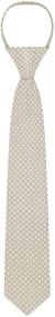 img 2 attached to 👔 Boys 14-inch Jacob Alexander Polka Dot Print Zipper Tie with Polka Dotted Design