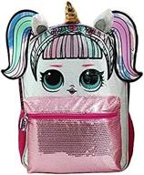 🦄 enhance your style with large unicorn sequin backpack tags logo