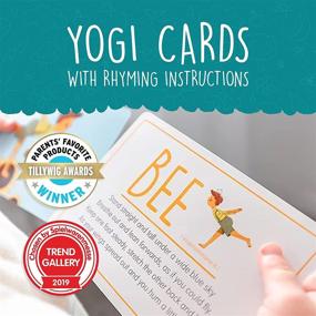 img 1 attached to 🧘 Йога-набор Yogi Fun с карточной игрой йоги, иллюстрированными позами, увлекательными стихами, 4 интерактивными активностями и 2 картонными кубиками