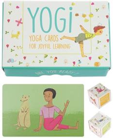 img 4 attached to 🧘 Йога-набор Yogi Fun с карточной игрой йоги, иллюстрированными позами, увлекательными стихами, 4 интерактивными активностями и 2 картонными кубиками