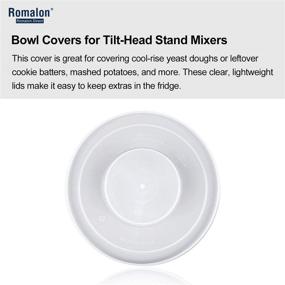 img 3 attached to 🥣 Romalon KBC90N Lid Covers for Kitchen Mixer Aid Tilt-Head Stand Mixers (2-Pack Bowl)