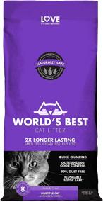 img 4 attached to 🐾 Premium Lavender Scented WORLD'S BEST CAT LITTER - Perfect for Multiple Cats - 32-Pounds Size