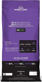 img 3 attached to 🐾 Premium Lavender Scented WORLD'S BEST CAT LITTER - Perfect for Multiple Cats - 32-Pounds Size