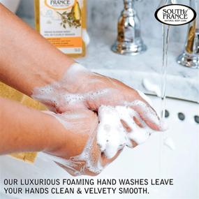 img 2 attached to Натуральное моющее средство для рук South of France Foaming Hand Soap в ассортименте - увлажняющий медовый воск из агавы, 8 унций, насосная бутылка - 6 штук.