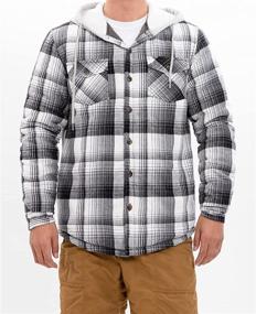 img 2 attached to 🧥 ZENTHACE Men's Clothing: Quilted Button Flannel Jacket