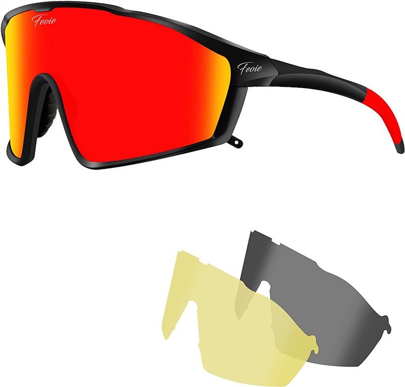 Feoie Cycling Glasses Polarized Sports Sunglasses Women Men MTB