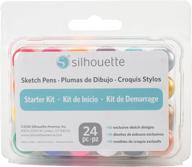 🖊️ набор ручек silhouette america kit - набор из 24 штук премиум-качества для оригинальной версии - идеальный художественный компаньон логотип