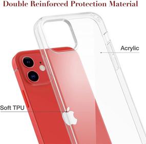 img 3 attached to 📱 Caka Clear Case for iPhone 12/12 Pro with Crossbody Strap - Shockproof 6.1-inch Protective Case