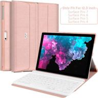 ultimate protection: microsoft surface pro 7 🔒 keyboard case for 12.3 inch tablet (2019/2018/2017/2015) логотип