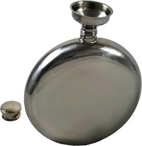 img 1 attached to 🥃 Stylish Round Flask Glasses Funnel in Classy Black – A Must-Have Accessory!