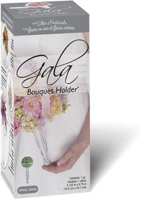 img 4 attached to 🌸 FloraCraft Gala Bouquet Holder with Floral Wet Foam 4.1 Inch x 9.75 Inch Clear Handle