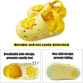 img 2 attached to 👶 HQCITY Toddlers Garden Clogs Slippers: All-Season Boys' Shoes and Clogs & Mules