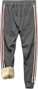 img 4 attached to MANLUODANNI Sweatpants Drawstring Trousers Black M Sports & Fitness