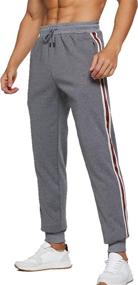 img 3 attached to MANLUODANNI Sweatpants Drawstring Trousers Black M Sports & Fitness