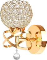 💡 onerbuy modern crystal wall sconce lamp: elegant gold decorative lighting fixture for bedside, porch, hallway логотип