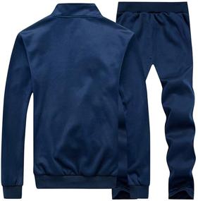 img 3 attached to 🏃 PASOK Men's Casual Tracksuit - Long Sleeve Full Zip Running Jogging Sweatsuit Athletic Sports Set for Enhanced SEO