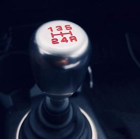 img 1 attached to 🚗 Переключатель скоростей с ручкой для Honda Acura Mazda Mitsubishi Nissan Subaru, и другие, серебристо-хромированный, 5-скоростной, от iJDMTOY.