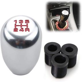 img 4 attached to 🚗 Переключатель скоростей с ручкой для Honda Acura Mazda Mitsubishi Nissan Subaru, и другие, серебристо-хромированный, 5-скоростной, от iJDMTOY.