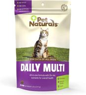 🐱 pet naturals daily multi for cats - taurine, arginine & biotin-infused multivitamin chews, 30 fish flavored treats, 1.32 ounce (pack of 1) logo