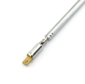 img 2 attached to 📻 E-outstanding 1 Pair AM FM Universal Antenna: 77cm Telescopic Stainless Steel Replacement for Radio TV Electric Toys