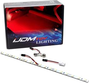 img 4 attached to IJDMTOY (1) 18-SMD-5050 LED Strip Light Compatible With Car Trunk Cargo Area Or Interior Illumination
