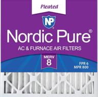 🌬️ nordic pure 18x18x2 m8 3-слойный фильтр для печи логотип