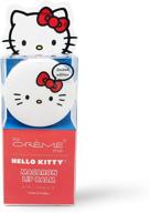 🍓 the crème shop x sanrio macaron lip balm: привет китти с ягодным миксом - корейский ароматный милашечный карманный увлажняющий лип-бальзам, обязательное средство для постоянного ношения. логотип