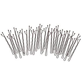 img 1 attached to 💪 Laicky Bobby Pins - 200 Count Brown Hair Pins for Women, Girls, and Kids - Invisible Wave Hairgrip Barrette Hairclip Bulk Hair Accessories with Storage Box (Brown, 2.2 Inch)