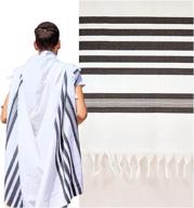 kosher wool tallit israel made traditional logo