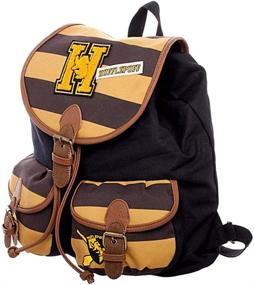 img 3 attached to 🎒 Hufflepuff Varsity Knapsack Backpack: The Perfect Accessory for Potter Fans