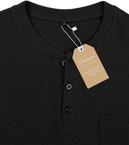 img 1 attached to 👕 PINKMARCO Pocket Henley Regular Men's Workwear Clothing and Shirts