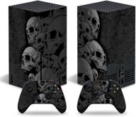 💀 seo-optimized full body vinyl cover stickers decal for xbox series x console and controllers (skull design) логотип