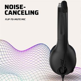 img 2 attached to 🎧 PDP LVL30 Wired Headset with Single-Sided One Ear Headphone: PC, Xbox, Mac, Tablet Compatible - Noise-Cancelling Mic, Lightweight, Cool Comfort, Ideal Gaming, School, and Remote Work - Black