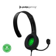 🎧 pdp lvl30 wired headset with single-sided one ear headphone: pc, xbox, mac, tablet compatible - noise-cancelling mic, lightweight, cool comfort, ideal gaming, school, and remote work - black logo