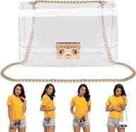 qiuqiuqi clear crossbody purse bag: the perfect clear bag for women at stadiums and concert venues logo