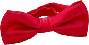 img 2 attached to 👔 Colorful Silk Bow Ties for Boys - Stylish Accessories for Kids
