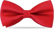 👔 colorful silk bow ties for boys - stylish accessories for kids logo