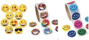 img 1 attached to Assorted SMILEY Stickers Rolls SCRAPBOOKING