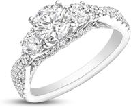 carat moissanite engagement rings rings logo
