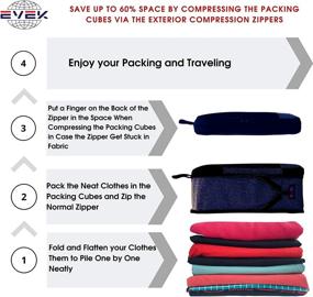 img 1 attached to EVEK Packing Organizers Luggage Suitcase Travel Accessories