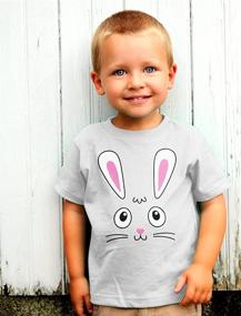 img 1 attached to 🐰 Cute Holiday Toddler Kids T-Shirt - Little Easter Bunny Face Tee