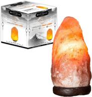 large pink crystal himalayan salt lamp by whiteswade with ul certified dimmer switch - neem wood base, 15w bulb, 6 ft cord - perfect gift, popular feng shui decor logo