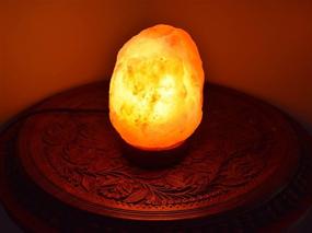 img 2 attached to Large Pink Crystal Himalayan Salt Lamp by WhiteSwade with UL CERTIFIED Dimmer Switch - Neem Wood Base, 15W Bulb, 6 ft Cord - Perfect Gift, Popular Feng Shui Decor