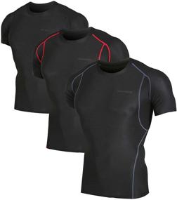 img 4 attached to DEVOPS Athletic Compression Baselayer T Shirts Outdoor Recreation for Climbing